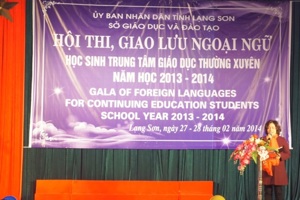 Hội thi và Giao lưu Ngoại ngữ học sinh khối GDTX năm học 2013 - 2014