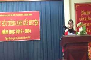 "Ngày hội tiếng Anh" cho học sinh Tiểu học, THCS huyện Tràng Định