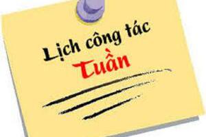 LỊCH CÔNG TÁC LÃNH ĐẠO  SỞ TUẦN TỪ 19.4