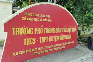 KIỂM TRA NGHIỆM THU CÔNG TRÌNH: CẢI TẠO, SỬA CHỮA TRƯỜNG DTNT THCS-THPT HUYỆN VĂN QUAN SAU KHI ĐƯỢC  TRƯNG DỤNG LÀM KHU CÁCH LY TẬP TRUNG PHÒNG CHỐNG DỊCH COVID 19