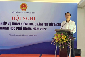 BỘ GIÁO DỤC VÀ ĐÀO TẠO TỔ CHỨC HỘI NGHỊ TRỰC TUYẾN TẬP HUẤN NGHIỆP VỤ THANH TRA, KIỂM TRA KỲ THI TỐT NGHIỆP THPT NĂM 2022