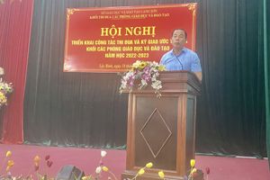 Hội nghị triển khai công tác thi đua và ký giao ước thi đua khối các Phòng GDĐT năm học 2022-2023 tại huyện Lộc Bình