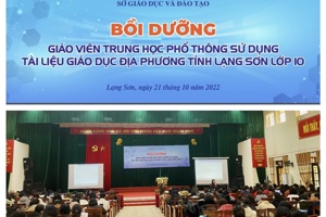 BỒI DƯỠNG GIÁO VIÊN THPT SỬ DỤNG TÀI LIỆU GIÁO DỤC ĐỊA PHƯƠNG TỈNH LẠNG SƠN LỚP 10