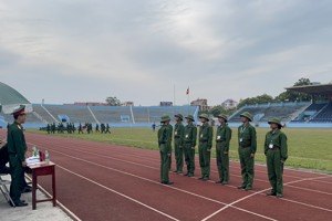 Học sinh trung học phổ thông tỉnh Lạng Sơn luyện tập tham gia Hội thao GDQPAN học sinh trung học phổ thông toàn quốc lần thứ III - năm 2022