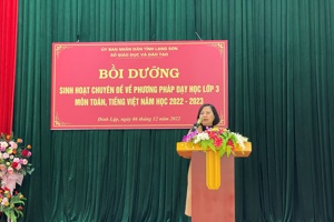 Hội nghị bồi dưỡng sinh hoạt chuyên đề về phương pháp dạy học lớp 3 môn Toán, Tiếng Việt, năm học 2022 -2023