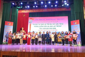 HỌC SINH PHỔ THÔNG SÔI NỔI HƯỞNG ỨNG CÁC HOẠT ĐỘNG TẠI DIỄN ĐÀN TRẺ EM TỈNH LẠNG SƠN NĂM 2022