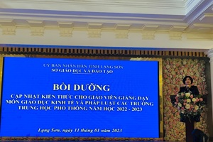 BỒI DƯỠNG, CẬP NHẬT KIẾN THỨC CHO GIÁO VIÊN GIẢNG DẠY MÔN GIÁO DỤC KINH TẾ VÀ PHÁP LUẬT CHƯƠNG TRÌNH GDPT 2018  NĂM HỌC 2022-2023