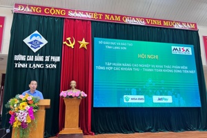 HỘI NGHỊ  TẬP HUẤN NÂNG CAO NGHIỆP VỤ KHAI THÁC PHẦN MỀM TỔNG HỢP CÁC KHOẢN THU - THANH TOÁN KHÔNG DÙNG TIỀN MẶT