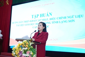 Tập huấn hướng dẫn triển khai cập nhật, điều chỉnh ngữ liệu Tài liệu giáo dục địa phương tỉnh Lạng Sơn cấp tiểu học