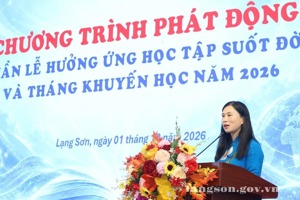Lạng Sơn tổ chức phát động Tuần lễ hưởng ứng học tập suốt đời gắn với Tháng Khuyến học 2026