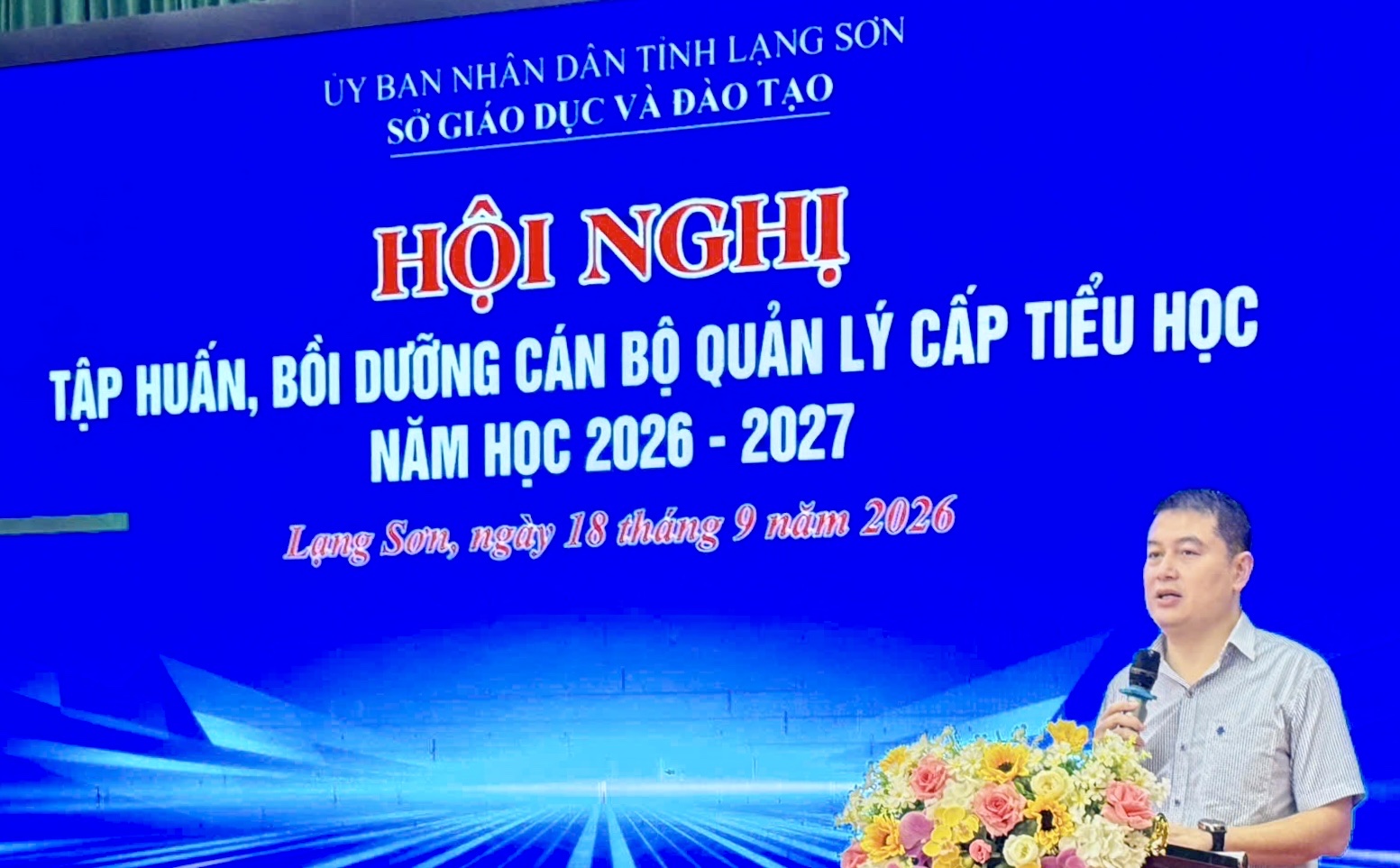 SỞ GIÁO DỤC VÀ ĐÀO TẠO TỈNH LẠNG SƠN TỔ CHỨC HỘI NGHỊ CÁN BỘ QUẢN LÝ CẤP TIỂU HỌC NĂM HỌC 2026 - 2027